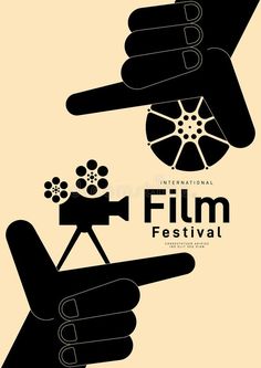 the film festival poster with two hands holding a camera and an object in front of it