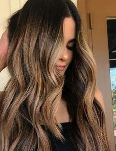 Hair Long Brown, Power Painting, Honey Hair Color, Blond Balayage, Brown Highlights, Ombre Hair Color