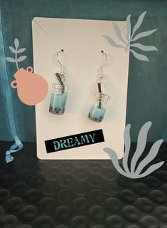 These blue Boba Earrings are comfortable, and they have good quality Hypoallergenic hooks.  You can wear them anywhere and any day.   I really hope you enjoy these earrings, and have fun with them.  The main colors of the earrings are blue and Black. Boba Earrings, Blue Boba, Hypoallergenic Earrings, Blue And Black, Main Colors, Have Fun, Good Quality, Jewelry Earrings Dangle, Etsy Earrings