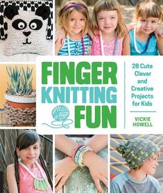 Knitting without needles is the perfect yarn craft project for kids. Finger Knitting Fun: 28 Cute, Clever, and Creative Projects for Kids is packed with instructions for creating imaginative jewelry, unique accessories, trendy room dcor items, and more. Renowned knitter and DIY expert Vickie Howell starts with easy finger knitting basics and techniques, then offers finger knitting projects galore. In addition to yarn, projects also feature paracord, ribbon, jute, and leather. Make colorful neckl Diy Finger Knitting, Finger Knitting Projects, Finger Knit, Bamboo Knitting Needles, French Knitting, Creative Knitting, Knitting Basics, Vogue Knitting, Knitting Instructions