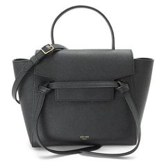 Celine Nano Belt Bag Black Approx. W20 (Bottom) H16 D11cm Opening: Approx. 25cm Handle: Approx. 23cm Shoulder: Approx. 96-120cm (Detachable) Celine Nano Belt Bag, Celine Bags, Belt Bag, Black Color, Bag Lady, Shoulder Bag, Black, Color