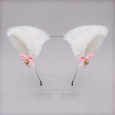 Material: Cloth. Faux Fur Item Type: Headwear Size: 9.84" * 3.93" (25*10cm) Color: Black & Pink. White & Pink. Gray & Pink. White. Black. Orange. Pink Wolf Ears, Cosplay Cute, Fur Headband, Accessories Ear, Cosplay Hair, Fox Ears, Fur Accessories, Ear Hair, Cute Cosplay