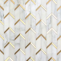 a white marble and gold herringbone pattern with metallic lines on the sides, in an abstract manner