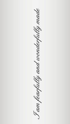 the words are written in cursive writing on a white background with black ink