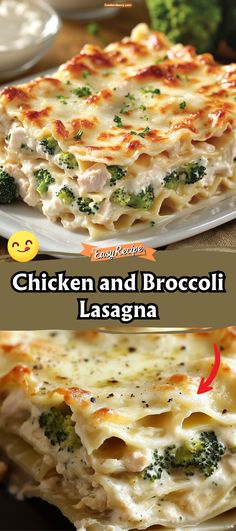 Chicken and Broccoli Lasagna Chicken Lasagna Healthy, Chicken And Vegetable Lasagna, Chicken Broccoli Lasagna Roll Ups, Chicken Broccoli Noodles Easy Recipes, Chicken Broccoli Stuffed Shells, Chicken Broccoli Alfredo Lasagna, Chicken Lasagne Recipes, Chicken Broccoli Lasagna Recipe, Lasagna Noodle Recipes