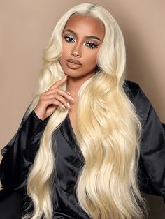 Unice Hair 3PCS 613 Blonde Virgin Human Hair Bundles Body Wave Hair 613 Middle Part With Curls, 613 Toned Wig Hairstyles, Body Wave Blonde Wig, 613 Body Wave Wig, Blonde Bundles, Black With Blonde Highlights, 613 Blonde Wigs Body Wave, Curly Hair Sew In, Unice Hair