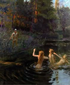 Water Spirit, Rennaissance Art, Three Women, Romantic Art, Classical Art, Gustav Klimt