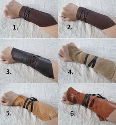 Mens Barbarian Costume, Diy Arm Bracers, Leather Arm Cuff, Warrior Costume Diy, Diy Medieval Costume, Dnd Clothing, Satyr Costume