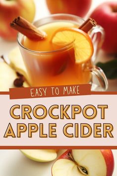 an easy to make crockpot apple cider recipe