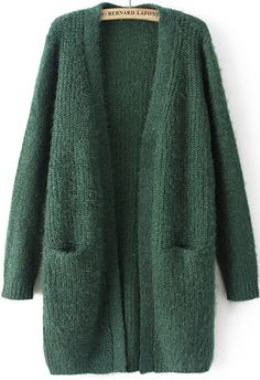 Diy Cardigan, Fashion Cardigan, Knitting Fashion, Knit Coat, Green Cardigan, Latest Street Fashion