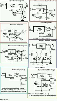 the circuit diagram shows different types of electronic devices, including an analog clock and other electronic components