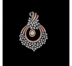 Rose gold with diamond pendant - Buy Rose gold with diamond pendant online - Pendants on sale - Krishna Pearls Pendent Set, Diamond Locket, Bijoux Art Nouveau, Diamond Pendent, Diamond Pendants Designs, Pendant Sets, Jewellery Design Sketches, Diamond Pendant Sets