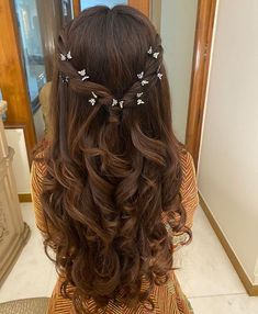 Curled Hairstyles For Medium Hair, Quince Hairstyles, Long Hair Wedding Styles, Prom Hairstyles For Long Hair, Hair Stylies, Hairdo For Long Hair, Hair Stylist Life, Easy Hairstyles For Long Hair, Bride Hairstyles