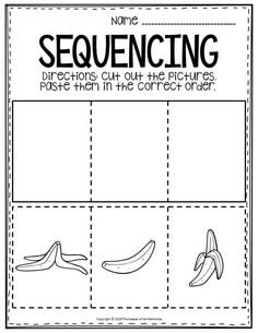 a printable sequence of the steps to cut out bananas