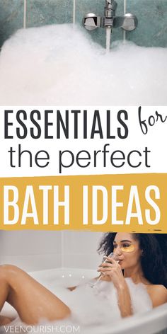 Take a look at this relaxing bath checklist and find out what you need for the perfect bath. Learn how to have the perfect bath with only a few things that are going to change the game when looking for spa day + sefl care ideas ! It help you create the perfect bath set up. These perfect bath essentials will make your relaxing bath ideas come to life! Bath Set Up, Bath Spa Ideas At Home, Bath Ideas Relaxing Diy Spa, Bath Checklist, Relaxing Bath Ideas, Bath Ideas Relaxing, Selfcare Essentials, Aesthetic Bath, Bath Aesthetic