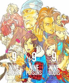 an image of some anime characters with the numbers nine nine nine nine nine nine nine nine nine