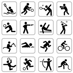 an image of various signs showing people playing tennis