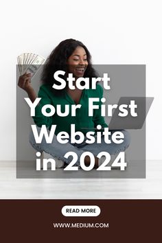 a woman sitting on the floor with her laptop and money