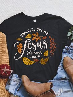 Fall For Jesus, Design Tape, Faith Clothing, Holy Shirt, Tops Online, Tshirt Design, Christian Clothing, Unique Designers, Online Tops