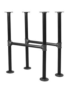 PRICES MAY VARY. INDUSTRIAL-STYLE PIPES - Add a modern look to your home or office with our table leg set. The iron-cast finish pipes elevate the aesthetics of your furniture with its edgy, contemporary vibe. DIY YOUR DESK - Unleash your inventive inner craftsman! These pipe supports can be used to build a wide range of furniture, such as a coffee table or an office desk (wood planks not included). SETUP IS A BREEZE - Don’t worry if you’re new to setting up your own furniture. Our pipe table leg Choosing Bedroom Colors, Industrial Pipe Table, Pipe Leg Table, Industrial Pipe Furniture, Beautiful Bedroom Colors, Wood Office Desk, Pipe Table, Mid Century Modern Aesthetic, Long Pipe