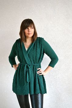 Emerald Outfit Sweater Green Long Sleeve Merino Wool Outerwear, Green Merino Wool Long Sleeve Outerwear, Green V-neck Knitted Outerwear, Green Knit V-neck Outerwear, Green V-neck Knit Outerwear, Green Knit Sweater Coat For Winter, Winter Green Cable Knit Cardigan, Green Knit Long Sleeve Sweater Coat, Green Long Sleeve Knit Outerwear