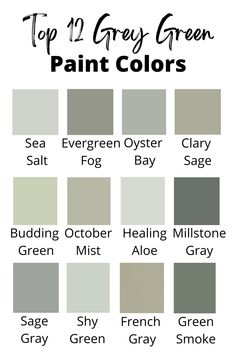 the top ten gray green paint colors