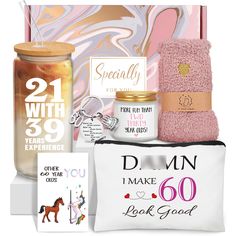 an assortment of personal care products and gifts