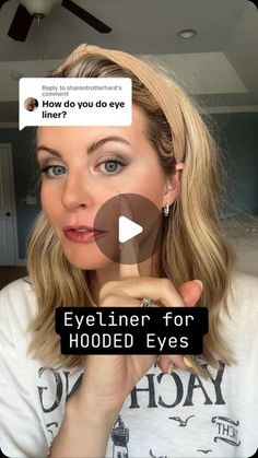 Chelsea Bare on Instagram: "Try these tips and let me know how it goes!! What other makeup tips do you guys want to see?? 🩷 #hoodedeyes #hoodedeyeliner #easymakeup #makeuptips #matureskin #makeupforbeginners #makeupformatureskin" Eyeliner For Hooded Eyes, Makeup For Beginners, Simple Makeup, Makeup Tips, Let Me Know, Eyeliner, Eye Makeup, Hair Makeup