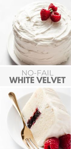 White Velvet Cake Recipe Cake Boss White Velvet Cake Recipe, Moist White Velvet Cake Recipe, White Cake 9x13 Recipe, The Best Homemade Cake Recipes, Best Simple Cake Recipe, Less Sweet Cake Recipes, Gluten Free White Velvet Cake, Tasty Birthday Cakes, Vanilla White Cake