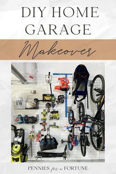 the front cover of a book with bikes and other items on it