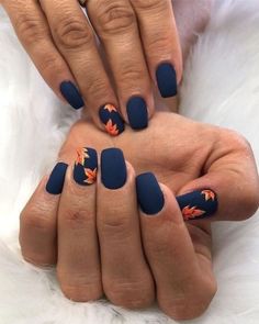 Fall Gel Nails, Fall Acrylic Nails, Acrylic Coffin, Thanksgiving Nails, Nails 2020, Winter Nail Art, Winter Nail Designs, Nails Fall, Trendy Nail Design