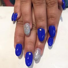 21+ Royal Blue Nail Art Designs, Ideas Design Trends Premium PSD, Vector Downloads Blue Nail Polish Designs, Blue And White Nails, Natural Nail Art