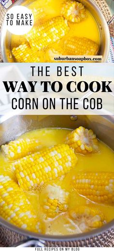 the best way to cook corn on the cob