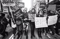 black lives matter protestors march in new york city