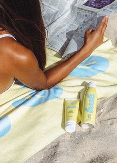 Earlier this year we set out to figure out the perfect amount of sunscreen for a long weekend with a group of friends or a small family. And after many interviews and trial runs, the results are in. Introducing The Weekender Bundle - 1 bottle of award-winning lotion - 2 bottles of award-winning spray Set your base layer with lotion, reapply with spray. Repeat. All weekend long. *Due to high demand, shipping may be slightly delayed. We are working through orders as quickly as possible Hawaii Product Photography, Suncream Packaging, Sunscreen Photoshoot, Beach Product Photography, Sunscreen Aesthetic, Beach Skincare, Spray Sunscreen, Best Lotion, Aerosol Spray