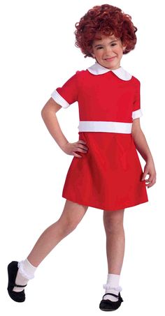 Girls Little Orphan Annie Costume - HalloweenCostumes4U.com - Kids Costumes Annie Halloween Costume, Orphan Annie Costume, Orphan Costume, Annie Costume, Annie Musical, Orphan Annie, Link Halloween, Authentic Costumes, Kids Costumes Girls