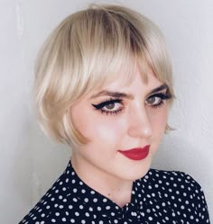 Short Hair With Bangs Hairstyles, Hair With Bangs Hairstyles, Short Blonde Bobs, Bob Hairstyles With Bangs, Bangs Hairstyles, Short Bangs, Hair With Bangs, Long Bangs