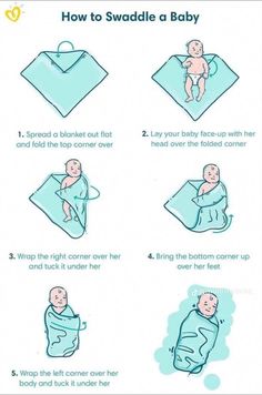 instructions for how to swaddle a baby