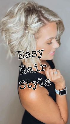 Short on time? Try this simple style today! Works great on straight or curly hair! Tag me if you try it and share with a friend! Like a… | Instagram