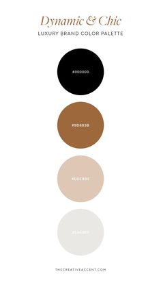 different shades of brown, white and black in the same color scheme for an eye shadow palette