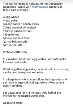 the recipe for coconut milk is shown in this screenshote, with instructions on how to make it