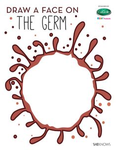 a book cover with the title draw a face on the germ