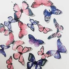 Birthday Party Purple, Wafer Paper Butterflies, Edible Wafer Paper, Treat Toppers, Butterfly Cakes, Butterfly Wedding, Decorator Icing, Wedding Cake Decorations, Kids Gift Guide