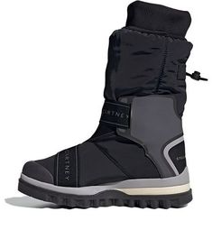 adidas Stella McCartney x Womens WMNS Snow Winter Boot '' Core Black/Pearl Grey/Night Steel Snow Boots Adidas Stella, Adidas Stella Mccartney, Snow Winter, Winter Snow Boots, Pearl Grey, Black Pearl, Snow Boots, Winter Boot, Stella Mccartney