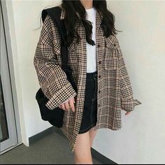 Rok Outfit, Mode Ulzzang, Concert Ideas, Flannel Outfits, Dark Academia Fashion, Academia Fashion, K Fashion, Korean Girl Fashion, Ulzzang Fashion