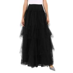 Burberry Tiered Evening Open-net Tulle Skirt. materials: 100% silk, polyamide. Made in Italy. Burberry Skirts. SKU: 4548071. Barcode: 5045555233928. Color: Black. Size: 6. Burberry Ladies Skirts Runway Black Tulle Tiered Skirt Size 6. Size: 4.  Gender: female.  Age Group: adult. Skirts Runway, Ladies Skirts, Burberry Skirt, Black Tulle, Black High Waist, Mesh Skirt, Burberry Women, Tier Skirt, Ruffle Skirt