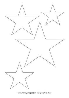 five stars are arranged in the shape of four