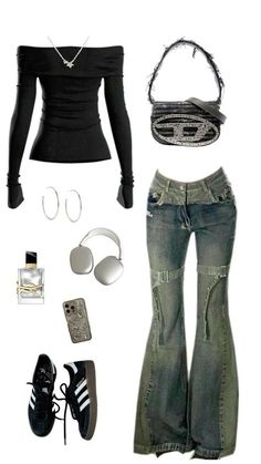 #fashion, #style, #outfitinspiration, #beauty Street Style Outfits Casual, Outfits 2000s, Outfit Inspo Casual, 2000s Fashion Outfits, Swaggy Outfits, Mode Inspo, Cute Everyday Outfits, Cute Simple Outfits, Really Cute Outfits