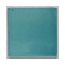 an image of a blue square tile on the wall with white border and corner edges