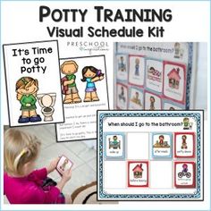 the potty training visual schedule kit for preschool